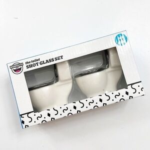 NEW Big Mouth Inc. The Toilet Shot Glass Set of 2